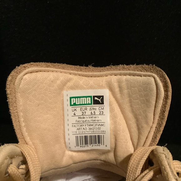 Puma Basket peach gold sneakers - Picture 4 of 10